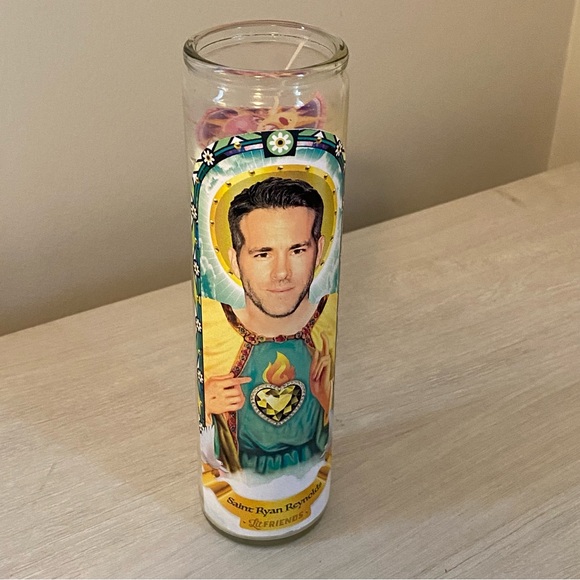 Ryan Reynolds Parody Prayer Candle Deadpool Green Lantern Wrexham Unused - Picture 1 of 6